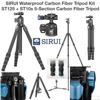 ราคา SIRUI Waterproof Carbon Fiber Tripod Kit ST125 + ST10x ballhead 5-Section Arca-Swiss 20kg Load Capacity (13590542357)