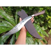 ราคา มีดเหน็บ มีดอีเหน็บ E-nep มีดเหน็บกรีกุ้ง มีดเดินป่า มีดแคมป์ มีดเหน็บงาช้าง ใบ 12” ตีร้อนชุบแข็ง ผิวไฟ ด้าม-ฝักไม้สาธร (23514951166)