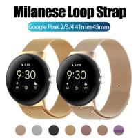 ราคา สาย Milanese สําหรับ Google Pixel Watch 4/3/2 สายรัดข้อมือสร้อยข้อมือแบบห่วงแม่เหล็กสําหรับ Google Pixel Watch สายสแตนเลสโลหะ (56700954770)