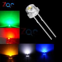 ราคา หลอดไฟไดโอด LED มุมกว้าง 5 มม. 20000mcd สีขาว แดง เขียว ฟ้า เหลือง ม่วง 100 ชิ้น (23081343406)
