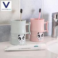 ราคา ถ้วยแปรงสีฟันพลาสติกพิมพ์ลายหมีแพนด้าน่ารัก (44163532797)
