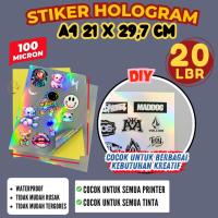 ราคา A4 INKJET HOLOGRAM สติ๊กเกอร์ CONTAIN 20 แผ่นกันน้ํา / A4 ขนาด HOLOGRAM สติ๊กเกอร์กันน้ํา (51703011283)