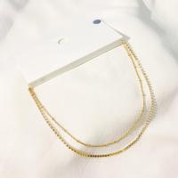 ราคา สร้อยคอสายฝอ สีทอง ป้ายForever21 (3294189347)