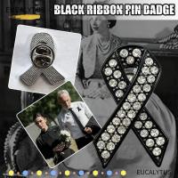 ราคา EUCALYTUSTH เข็มกลัดริบบิ้นสีดำ สำหรับชุดเครื่องแต่งกายและอุปกรณ์เสริม ทรงจำพระแม่ราชินี (54906257896)