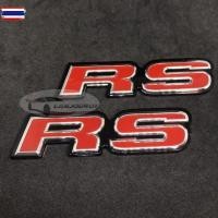 ราคา ป้ายโลโก้ Logo RS Racing อาร์เอส ติดรถ สีแดง ขอเงิน พื้นดำ ติดท้ายรถ ติดกระจังหน้ารถยนต์ แต่งรถซิ่ง (41322266164)