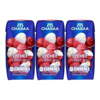ราคา (แพ็ค 3 กล่องสุดคุ้ม) CHABAA น้ำผลไม้ชบา น้ำลิ้นจี่ผสมน้ำองุ่น 40% 180 มล. (11522232282)