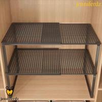 ราคา JENNIFERDZ ชั้นวางตู้เสื้อผ้าแบบยืดไสลด์, Stackable ปรับตู้เสื้อผ้า Divider Board, ขยายการ์ตูนเหล็ก Layered Partition ตู้ยืด Organizer ตู้กับข้าว (52306729440)