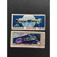 ราคา AK01 United State of America 1985 Apollo Soyuz joint ฉบับที่แสตมป์ครบชุด 2v ใช้แล้ว (49556068332)
