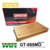 ราคา GRATIA เครื่องเสียงรถยนต์ เพาเวอร์แอมป์คลาสดี ขับซับวูปเฟอร์/ซับเบส ClassD กำลังขับ 4500Watts.วัตต์ gratia รุ่น GT-888MO (19739845951)