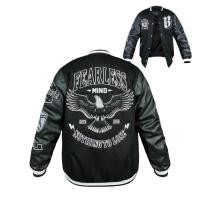 ราคา MONTEIGHT ผู้ชายและผู้หญิง Varsity Baseball Jacket - Varsity Jacket Vintage Baseball Oversize Jumbo Original Monteight (43329175885)