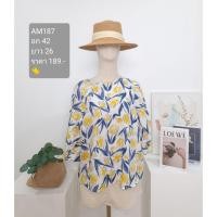 ราคา เสื้อลินินแขนพอง ผ้าลินิน เสื้อมือสอง (40210605155)