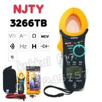 ราคา มิเตอร์วัดไฟ 3266TB Digital Clamp Meter เครื่อววัดอุณหภูมิ คลิปแอมป์ เเคล้มมิเตอร์ เครื่องวัดไฟดิจิตอล (3930774595)