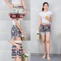 ราคา กางเกงลำลองขาสั้น ผู้หญิง มีกระเป๋า2 ข้าง ทรงขาเว้า เอวยางยืด เนื้อผ้าวอร์มนิ่ม เบาสบายไม่อับ p8301# (24245947193)