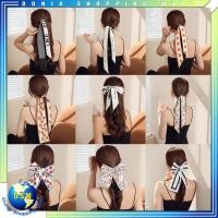 ราคา ดีเอสเอ็ม เกาหลีซาตินผ้าพันคอผูกผมผ้าไหมบางผ้าพันคอ สิ่งทอลายทแยง กระเป๋าผมริบบิ้น ชม. หูฟัง ริบบิ้นยาวผู้หญิงอุปกรณ์แฟชั่นสไตล์เกาหลีย้อนยุคมัลติฟังก์ชั่ผูกผมท (28365208217)