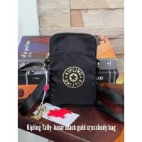 ราคา กระเป๋าสะพาย ของแท้ Kip.ling Tally lunar black gold crossbody bag (29035958600)