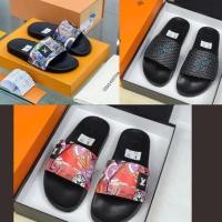 ราคา รองเท้าแตะสายไขว้ผู้ชาย LV สวยมากพิมพ์ลายดอกไม้ - รองเท้าแตะผู้ชาย LV สวมใส่สบายมาก รุ่นสวย 2025 (27486840015)