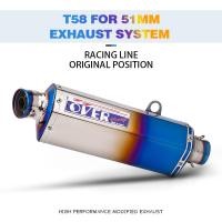 ราคา NINJA400 R6 CB650R R3 MT07 OVER T58 ดัดแปลงท่อไอเสียสแตนเลส 51 มม.Universal อุปกรณ์เสริมรถจักรยานยนต์ท่อไอเสียท่อไอเสีย (40878180748)