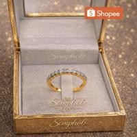 ราคา แหวนทองแท้9k(37.5%)เพชรแท้รวม0.36 กะรัต (49255871326)