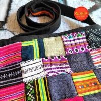 ราคา ❤ กระเป๋าสายสะพายยาว งานผ้าปักม้ง งานต่อผ้าชาวเขา (24331580148)