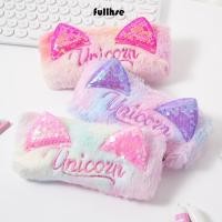 ราคา กระเป๋าปากกา FULLHSE, ดินสอความจุขนาดใหญ่ตุ๊กตา, ซิป Deisgn Glitter หูแมวกระเป๋าเครื่องเขียนของขวัญ (42629207167)