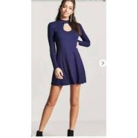 ราคา ชุดเดรส forever21 เว้าน่าอกแขนยาว (1592428770)