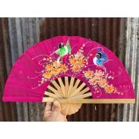 ราคา พัดผ้าแพรลายดอกไม้ พัดเชียงใหม่ พัดบ่อสร้างขนาด 10 นิ้วลายดอกไม้สวยสวย (27977810863)