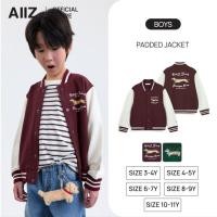 ราคา AIIZ เสื้อบอมเบอร์แจ็กเก็ตเด็กผู้ชายผ้าสเวต AIIZ Boy's Petite Cafe Bomber Jacket (53601933414)