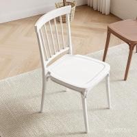 ราคา เก้าอี้ สไตล์พลาสติกเก้าอี้รับประทานอาหารครีมห้องเช่าเก้าอี้เฟอร์นิเจอร์โรงงานกินวินด์เซอร์หนาพนักพิงโต๊ะรับประทานอาหารครัวเรือนหมิง ถาม8เมกะวัตต์ (46655305097)