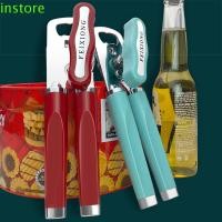 ราคา INSTORE ที่เปิดกระป๋องแบบแมนนวล, เครื่องมือเปิดขวดจับกันลื่นสแตนเลส, ปุ่มหมุนง่ายแบบพกพาหมุนได้อเนกประสงค์สามารถแตะบาร์เครื่องมือ (55955940357)