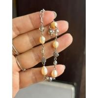 ราคา สร้อยข้อมือวัสดุไม่ทราบยาว 14.5 + 5 ซม. ผสมไข่มุกคริสตัลธรรมชาติแท้ใหม่เอี่ยมคุณภาพสูงจากญี่ปุ่น (50150975413)