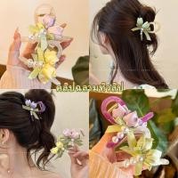 ราคา RibbonIslandกิ๊บติดผม กิ๊บดอกไม้ ลายดอกไม้ สีชมพู สีสันสดใส ประดับมุก ทิวลิป โบว์ติดผม สไตล์ญี่ปุ่น คุณภาพสูง (42503661140)
