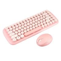 ราคา Keyboard+Wireless Mouse สี Candy Pink [MoFii] (9694201877)
