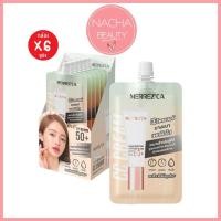 ราคา (6ซอง/กล่อง) MERREZCA Color Correcting CC cream ไพรเมอร์ บางเบา เผยผิวใส (เขียว) [6017] (42253647049)