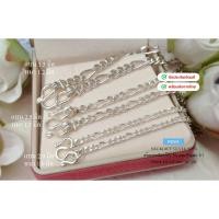 ราคา IT'S ME สร้อยคอเงินแท้92.5% ลาย Figaro3:1 น้ำหนัก 1 สลึง-1 บาทตัน(เนื้อเงินแท้) : P0004 (18683254569)