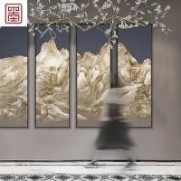 ราคา W1TRภาพวาดทิวทัศน์จีนใหม่ภาพวาดตกแต่งห้องนั่งเล่นภาพวาดสีน้ำมันห้องนอนห้องทำงานภาพวาดแขวนโรงแรมล็อบบี้หมึก DJWT (25275100236)