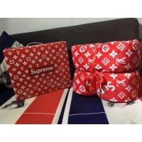 ราคา พร้อมส่งผ้าห่มSupreme+พร้อมกล่อง ​(สุพรีมแดง)​หรูหรามาก (9902588796)