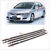 ราคา For Honda Civic 2006 2007 2008 2009 2010 2011 Sedan 4 Door Exterior Window Weatherstrip Seal Strip (51055327888)