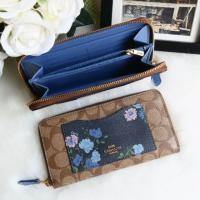 ราคา #กระเป๋าสตางค์หญิงโค้ชของแท้ราคาถูก @3,350฿.-❤️ #ACCORDION ZIP WALLET IN SIGNATURE CANVAS #COACH #F73011 (6206456867)