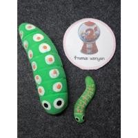 ราคา หนอนชาเขียว หนอนปลอม หนอนยางพารา ของเล่นยางพารา ของเล่นแมว ของเล่นแกล้งคน ยาว 2 นิ้วและ 4.5 นิ้ว (1465825789)