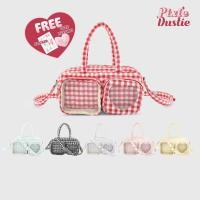 ราคา Pixie Dustie (Boston Bag) กระเป๋าผ้า กระเป๋าถือ กระเป๋าสะพายข้าง รุ่น Pixie Fluffy Heart Bag PIX22 (47801117805)