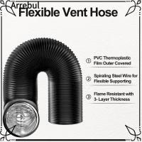 ราคา AREBUL เครื่องเป่า Vent ท่อ,อลูมิเนียมฟอยล์ฉนวนท่ออากาศ, Professional 6/7 นิ้วยืดหยุ่น 3 ชั้นป้องกันท่อไอเสียห้องครัว (56356654455)