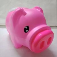 ราคา กระปุกออมสินหมู กระปุกออมสินหมูชมพู กระปุกออมสินพลาสติก piggy box (2149011616)
