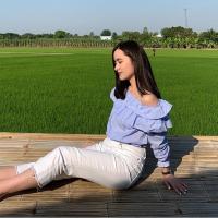 ราคา เสื้อปาดไหล่ bershka (7787321315)