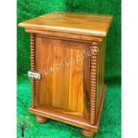 ราคา ตู้บริจาค ตู้รับบริจาค ไม้สักแท้ ทำสีแล้ว ขนาด 30*30*46 ซม. (22610070207)