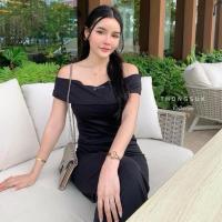 ราคา Thongsuk Collection เซทเสื้อเปิดไหล่ปัก TS แมทช์กับกางเกงขายาวเอวสูง สวยแบบผู้ดี งานผ้าร่องยืด ใส่สบาย (56906356039)