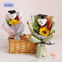 ราคา ช่อรับปริญญา แฟนซิน, ของขวัญรับปริญญาการ์ตูนดอกทานตะวัน, ตุ๊กตาหมีน่ารักน่าทึ่งๆหมีสัตว์ของเล่นตุ๊กตาวันวาเลนไทน์ (57306952989)