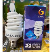 ราคา หลอดไฟตะเกียบ GATA 20W E27 GATA WARMWHITE 6500K แสงขาว กล่อง 1 ดวง GATA (20193377491)