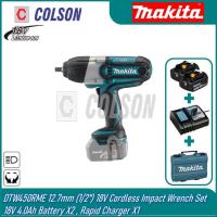 ราคา COLSON MAKITA DTW450RFE/ DTW450RME/ DTW450Z 12.7 mm (1/2") 18V ประแจผลกระทบไร้สาย Solo/ชุด (54605599310)