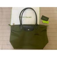 ราคา กระเป๋าสะพายข้าง Longchamp Green M หูยาว สีเขียวกากี มือสอง (57250166922)