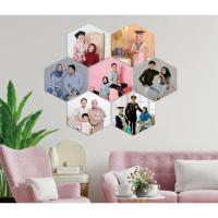 ราคา ฮิอาซัง อาศัย หกเหลี่ยม ตกแต่งผนัง ห้อง ตกแต่งผนัง ความงาม ตกแต่งผนัง | รูปถ่ายที่กําหนดเอง | กรอบบอร์ด Mdf (14915509091)